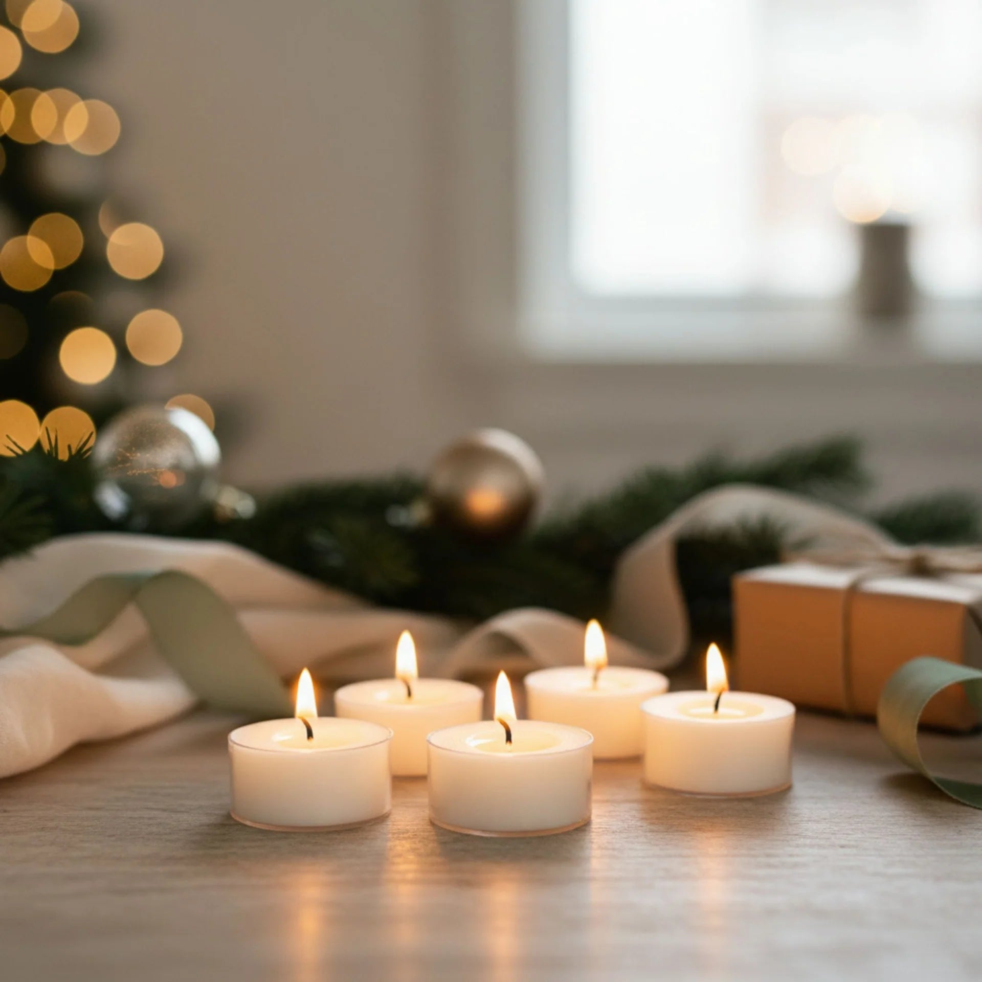 Natura Soy Tealight Candles - Joyeaux Noel