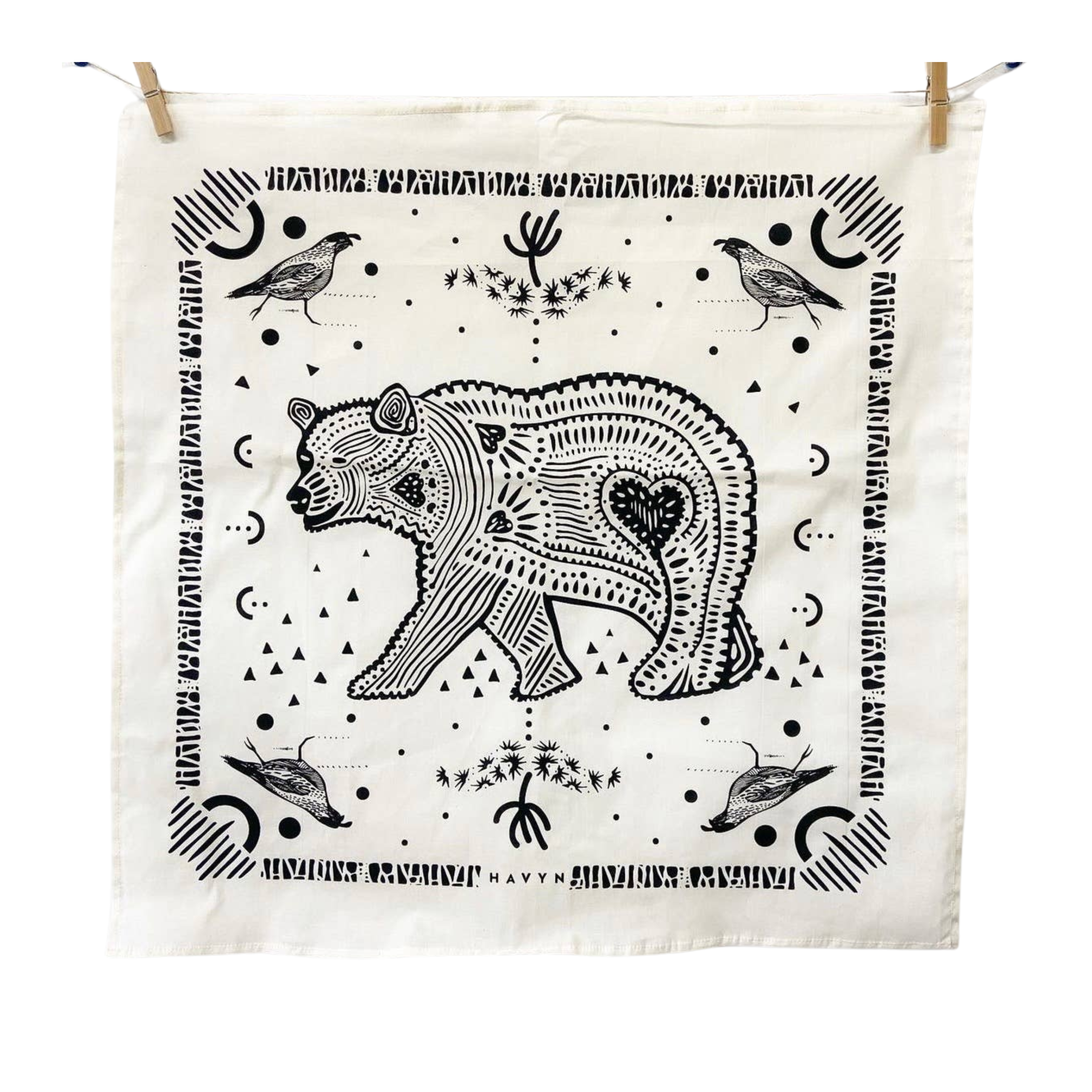HAVYN Bandana Bear Black