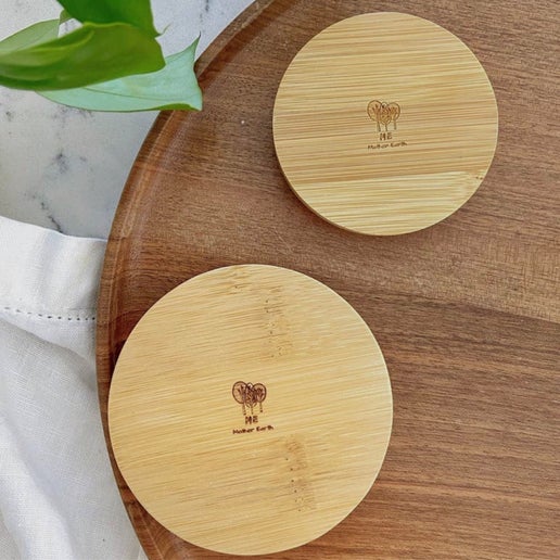 Bamboo Mason Jar Lid