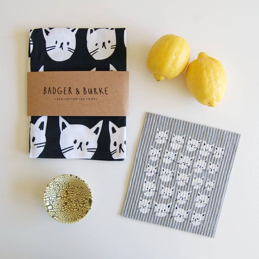 Swedish Cloth - Many Cats