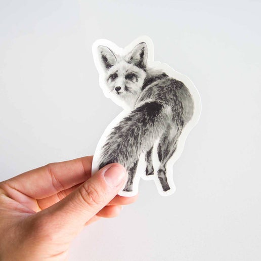 Pen On Paper - Fox Sticker
