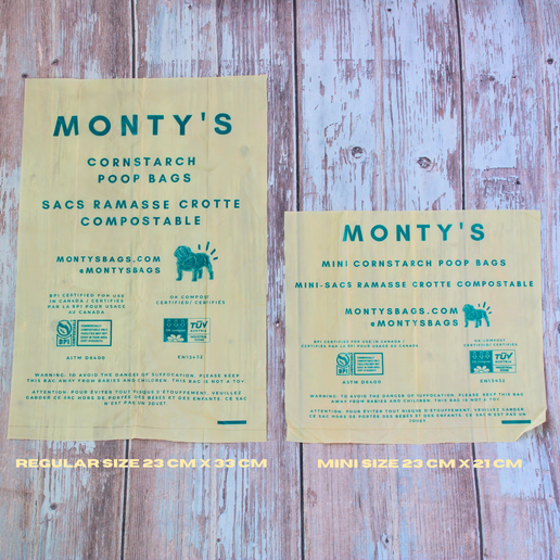 Monty's REGULAR Poop Bags