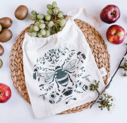 Bag Drawstring Large Bees
