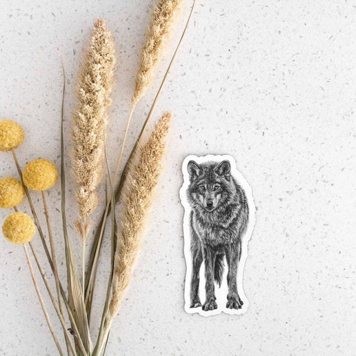 Pen On Paper - Wolf Magnet
