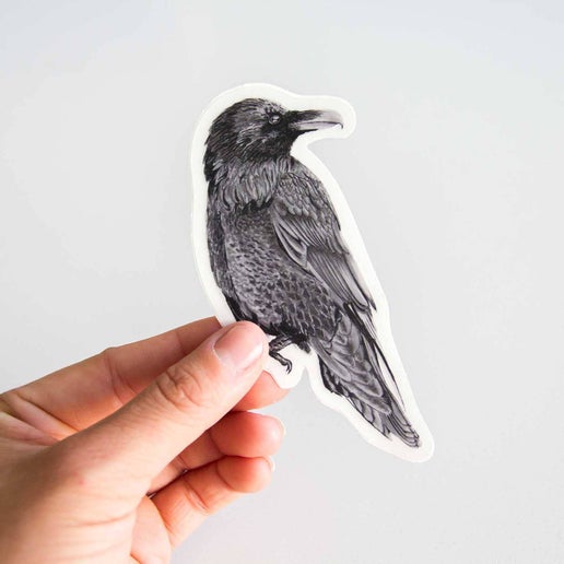Pen On Paper - Raven Sticker