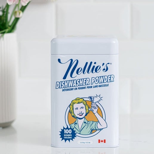 Nellie's Dishwasher Powder - 100 Scoop Tin