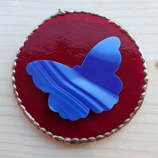 EPS Glass - Butterfly Medallion
