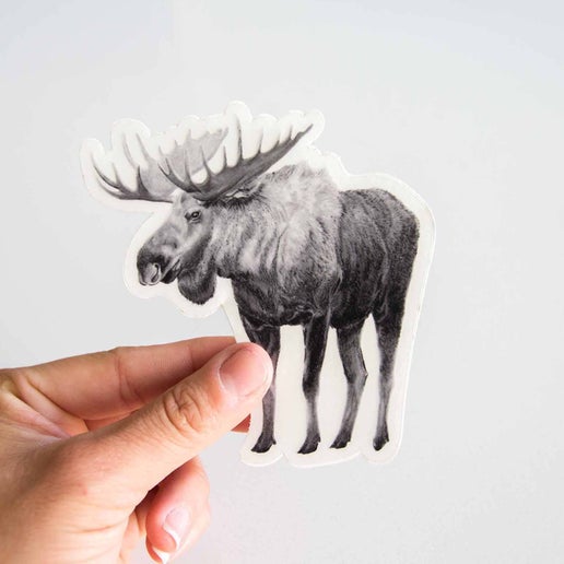 Pen On Paper - Moose Sticker