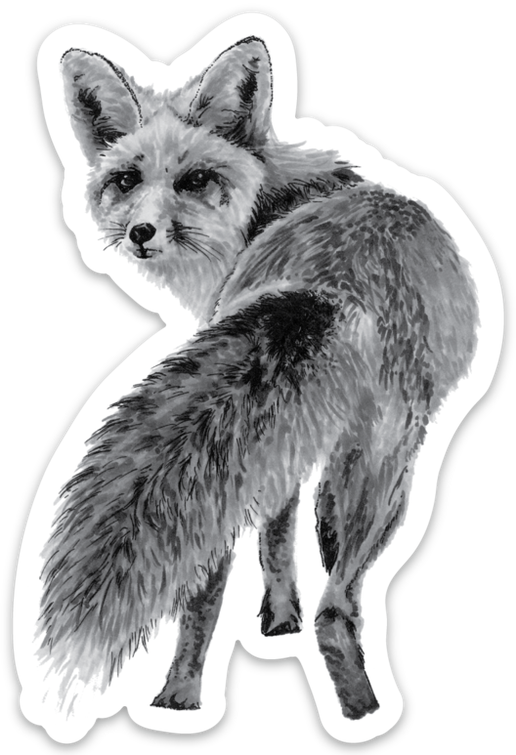 Pen On Paper - Fox Magnet
