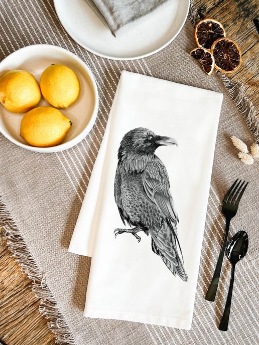 Pen On Paper - Raven Tea Towel