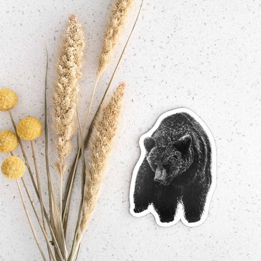 Pen On Paper - Bear Magnet