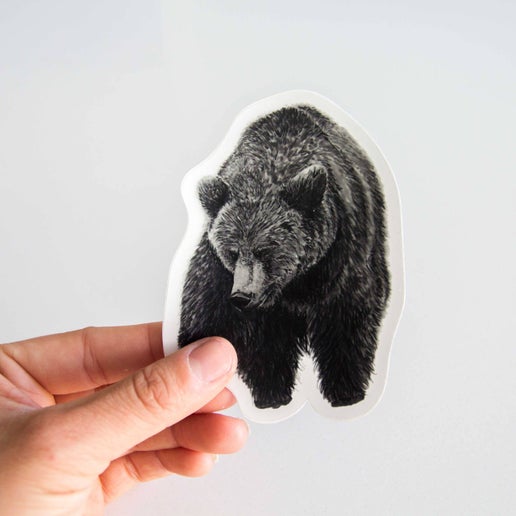 Pen On Paper - Bear Sticker