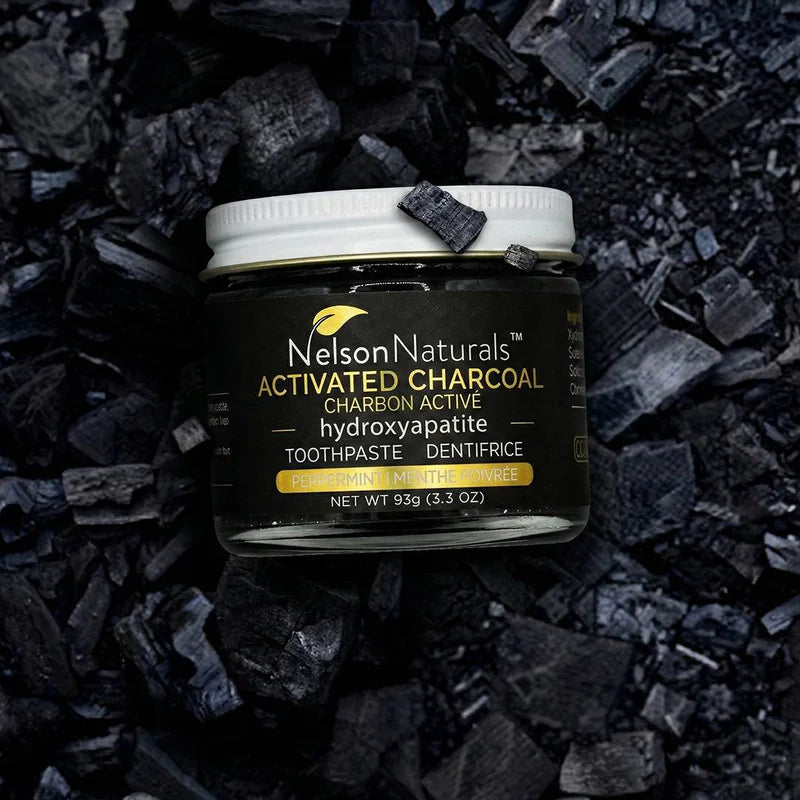 Nelson Naturals Toothpaste Charcoal with Hydroxyapatite