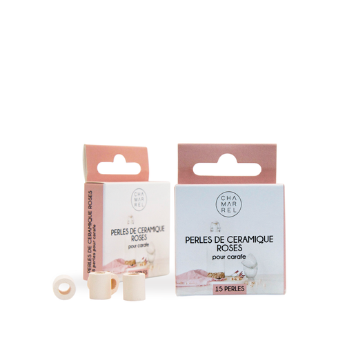 Ceramic Beads - Box of 15 Pink