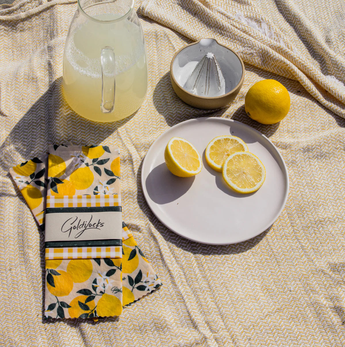 Beeswax Wraps PACK Amalfi Lemon
