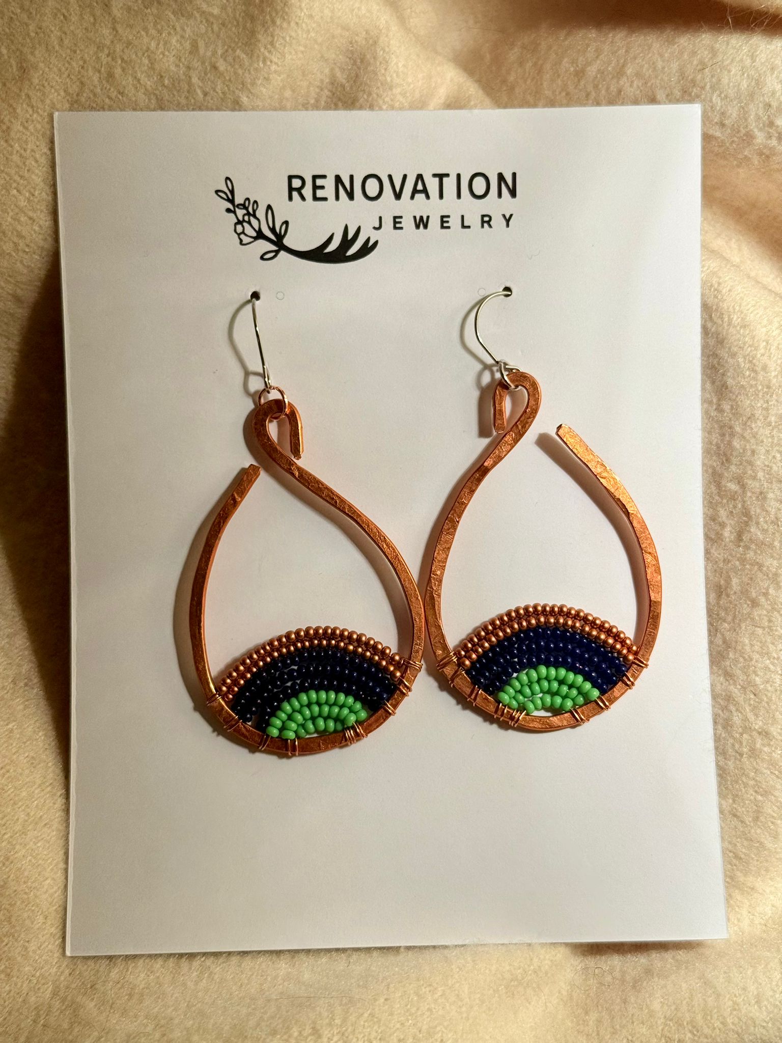 Renovation Jewelry - Copper Drop Forest Floor