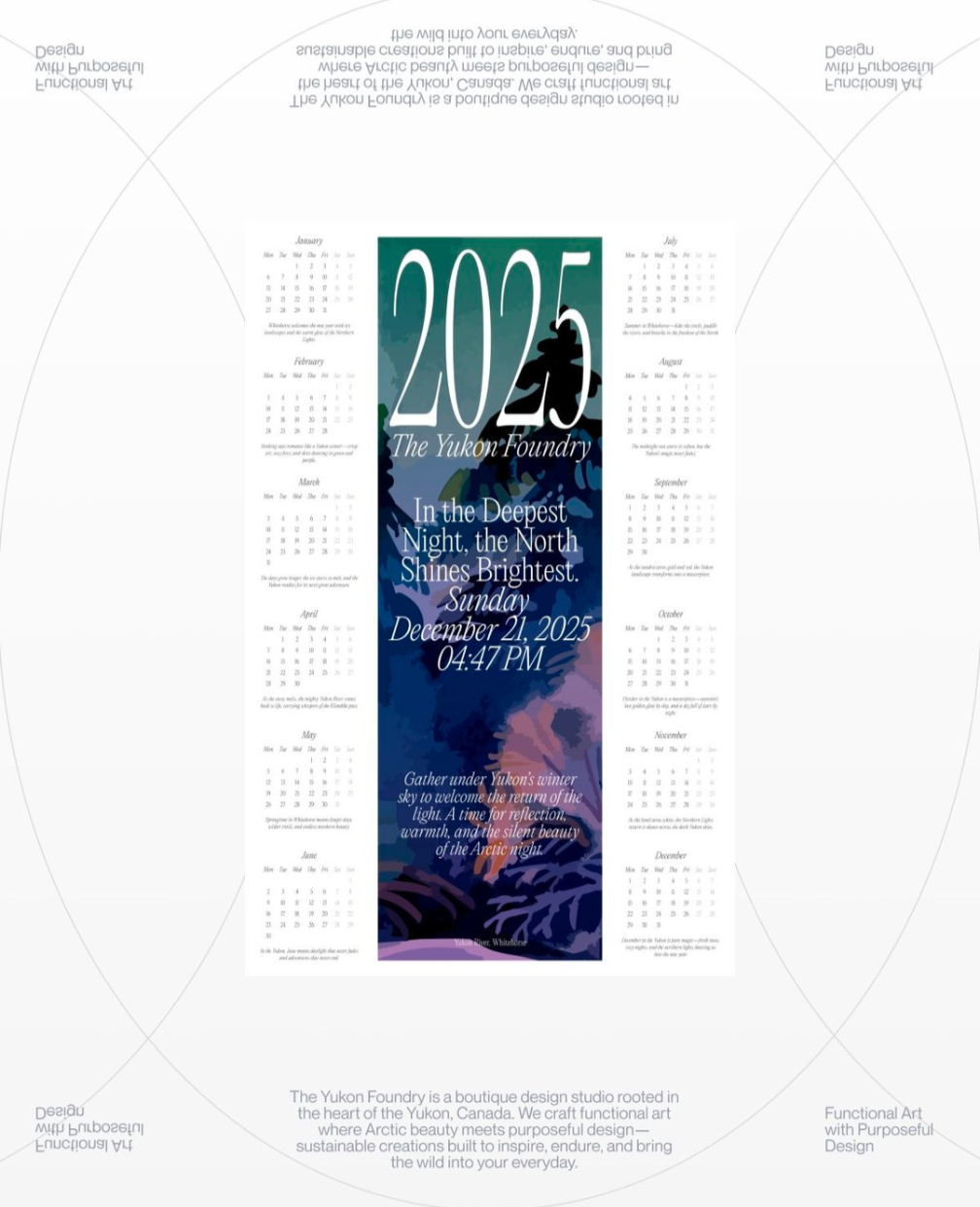 Yukon Foundry Calendar Poster 2025