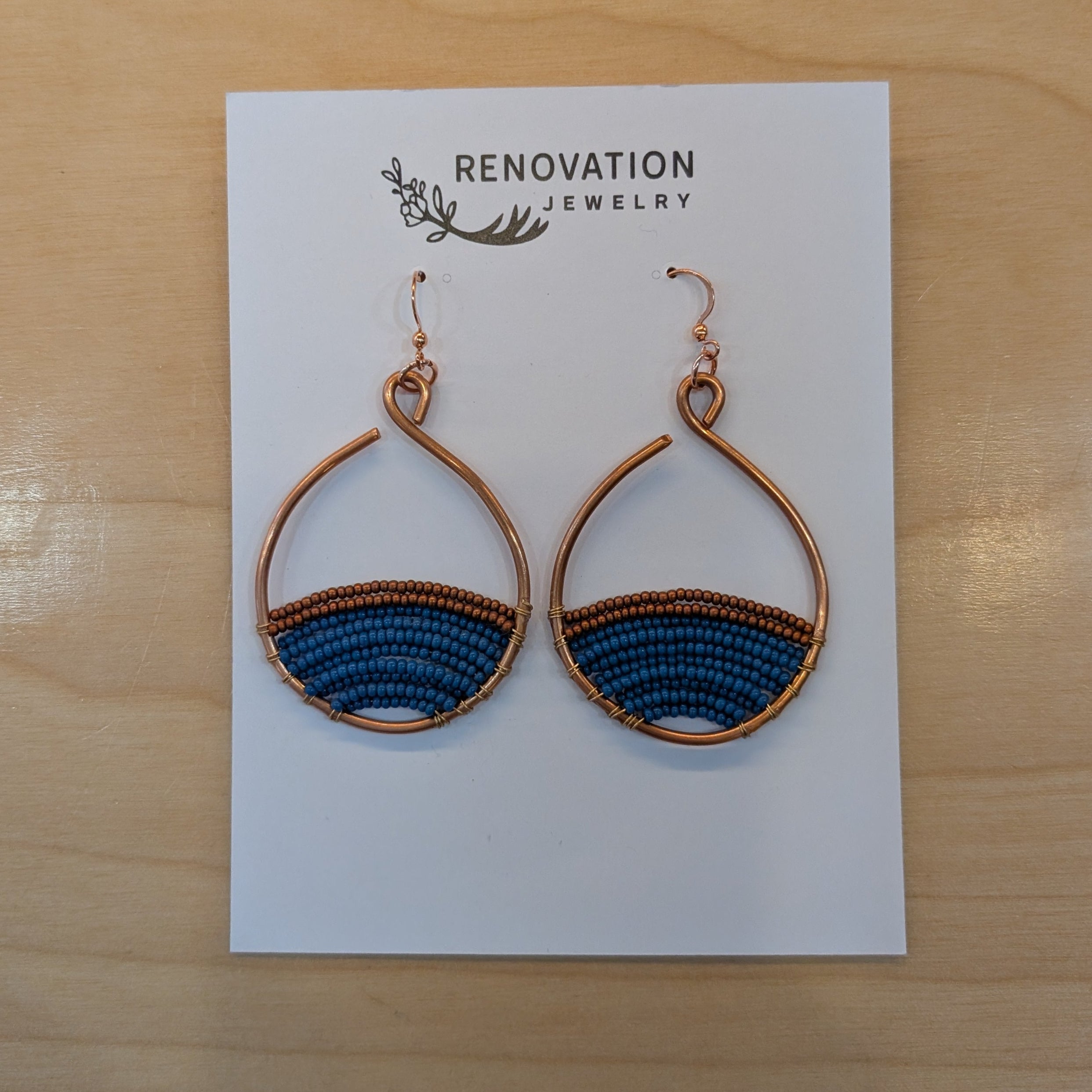 Renovation Jewelry - Copper Drop Deep Blue Sea