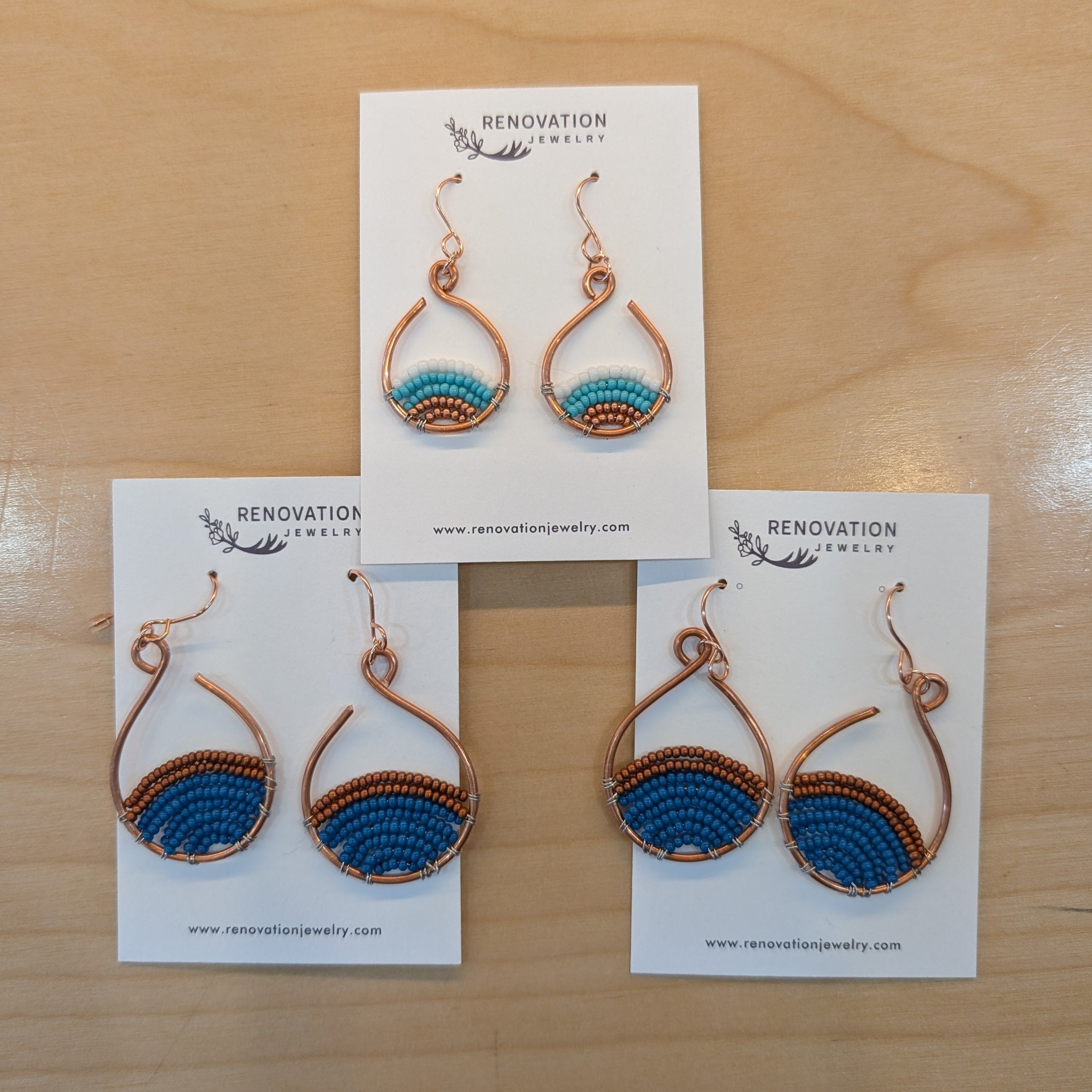 Renovation Jewelry - Medium Copper Hoops