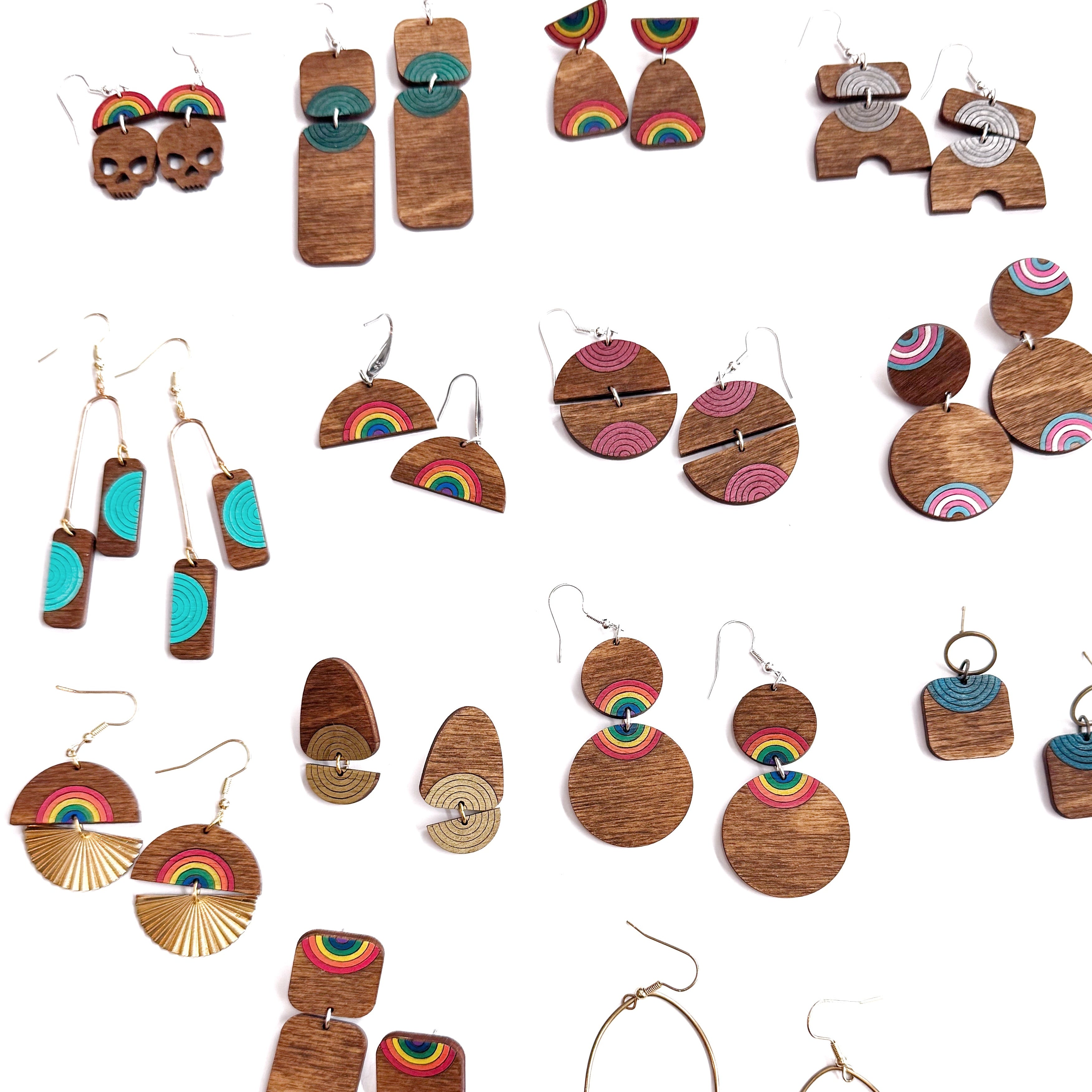 Loxy - Wood Rainbow Dangles