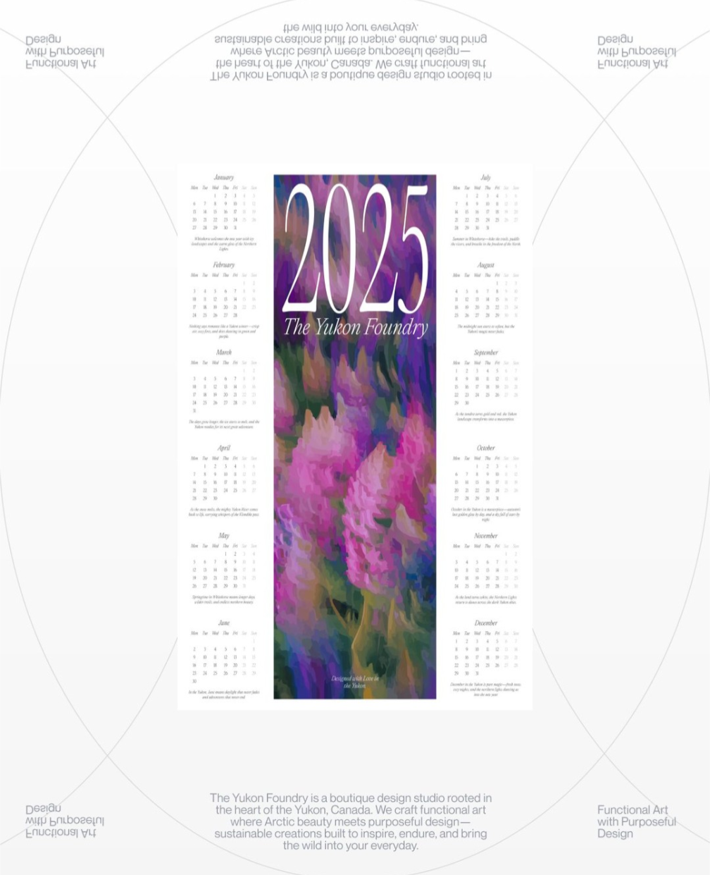 Yukon Foundry Calendar Poster 2025