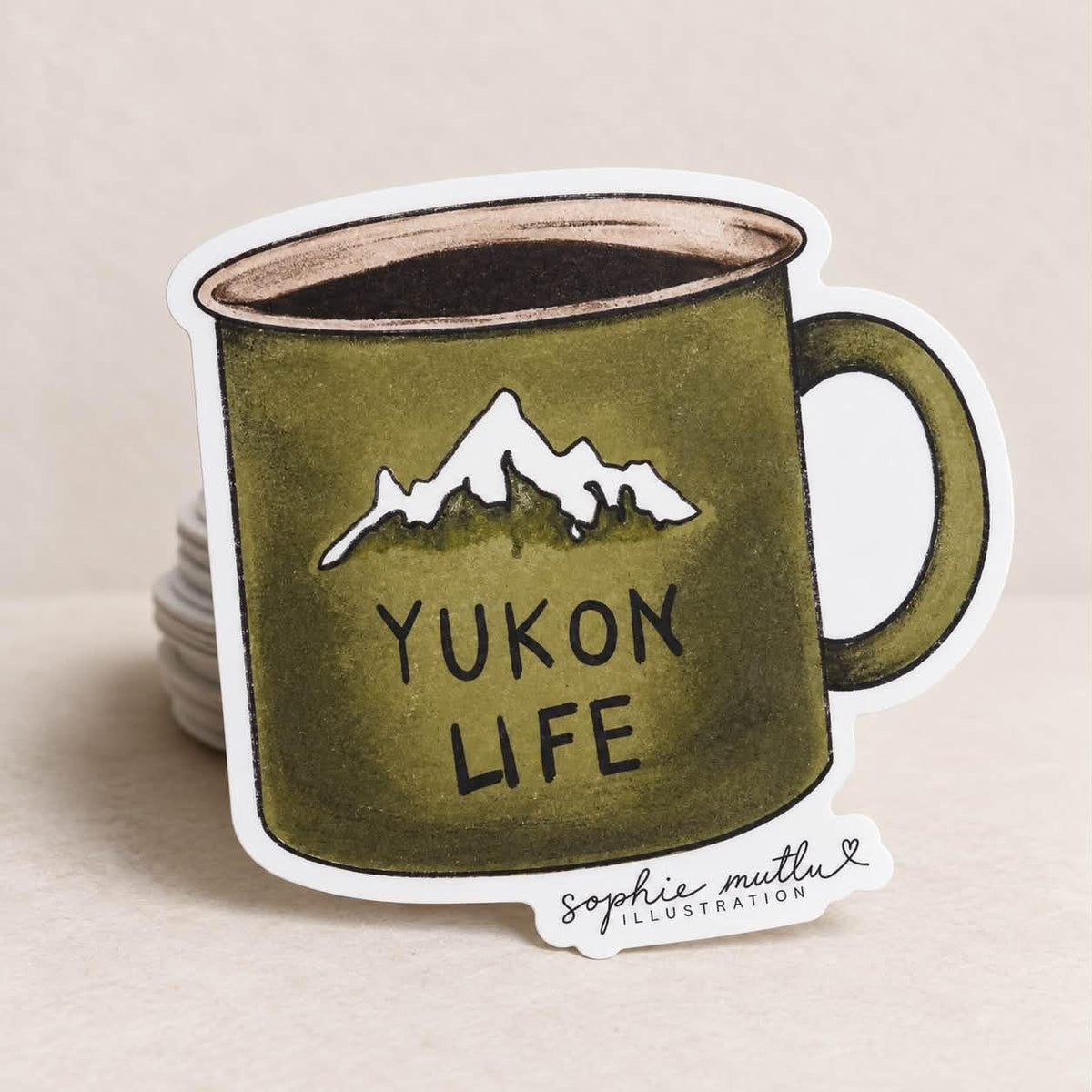 Yukon Life Mug Sticker