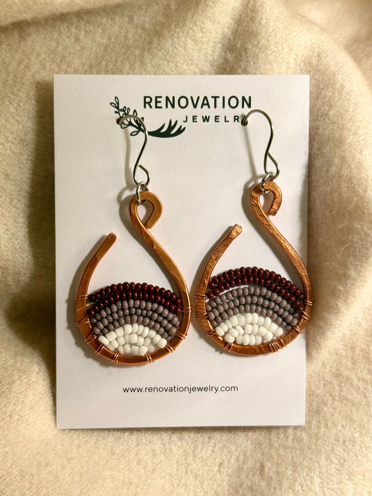 Renovation Jewelry - Medium Copper Hoops