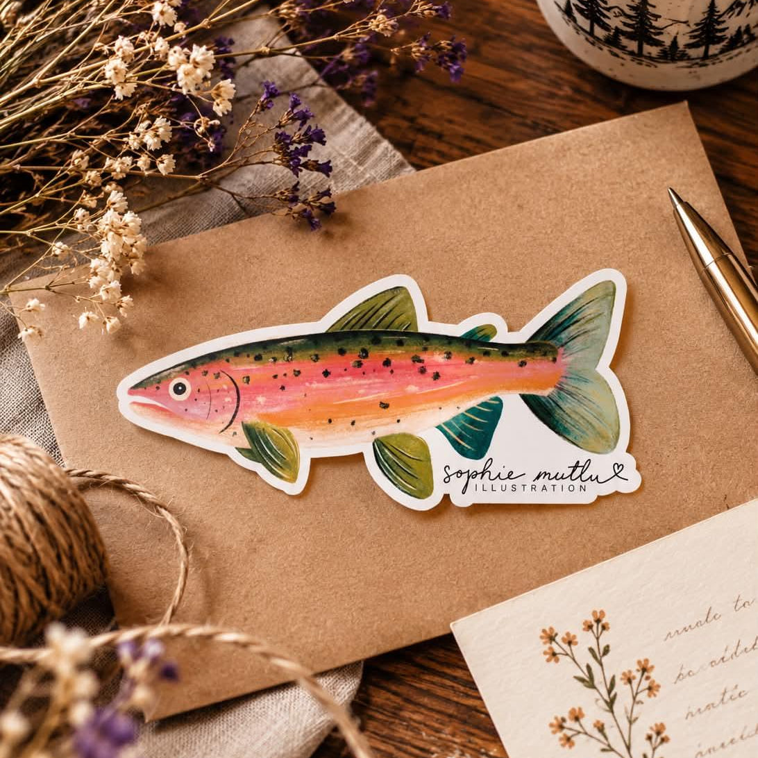 Trout Sticker