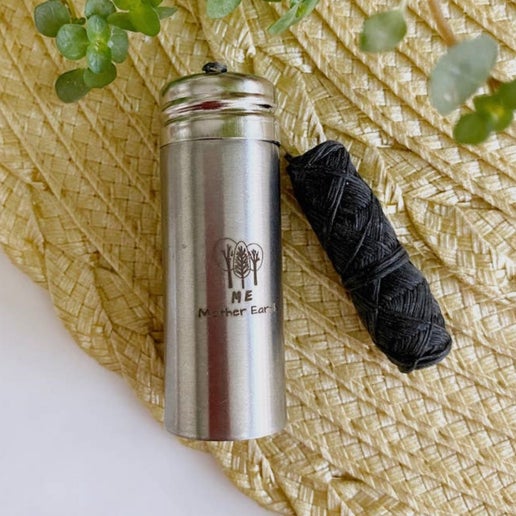 Dental Floss - Stainless Steel Container