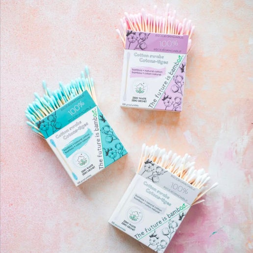 Bamboo Cotton Swabs - 100 Count