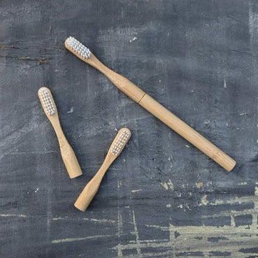 Bamboo Toothbrush Refill Castor Oil Bristles