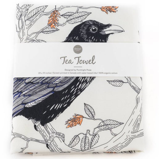 Common Raven Tea Towel
