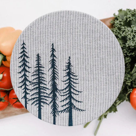 Cloth Bowl Cover Medium - Trees