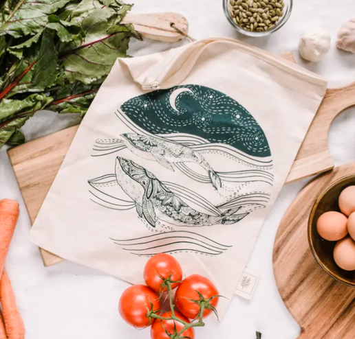 Bag  Zipper Large - Whale
