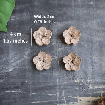 Wooden Essential Oil Car Diffuser - Flower