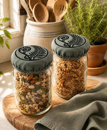 Cloth Mason Jar Cover Set | Fiddle + Fern