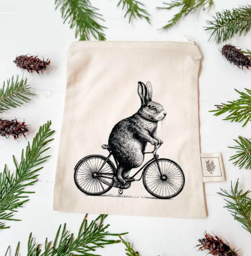 Bag Zipper Small - Bunny Bike